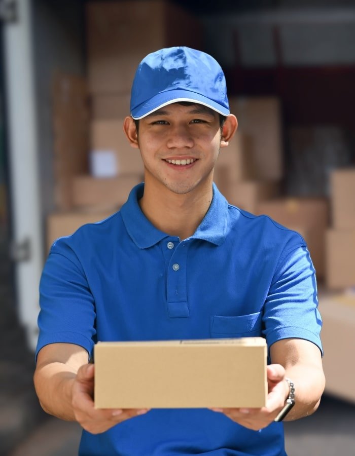 Image of a moving truck with the caption 'Best movers and packers in Sharjah' overlaid, conveying reliability and professionalism in relocation services